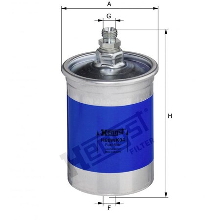 Hengst Fuel Filter, H80Wk04 H80WK04